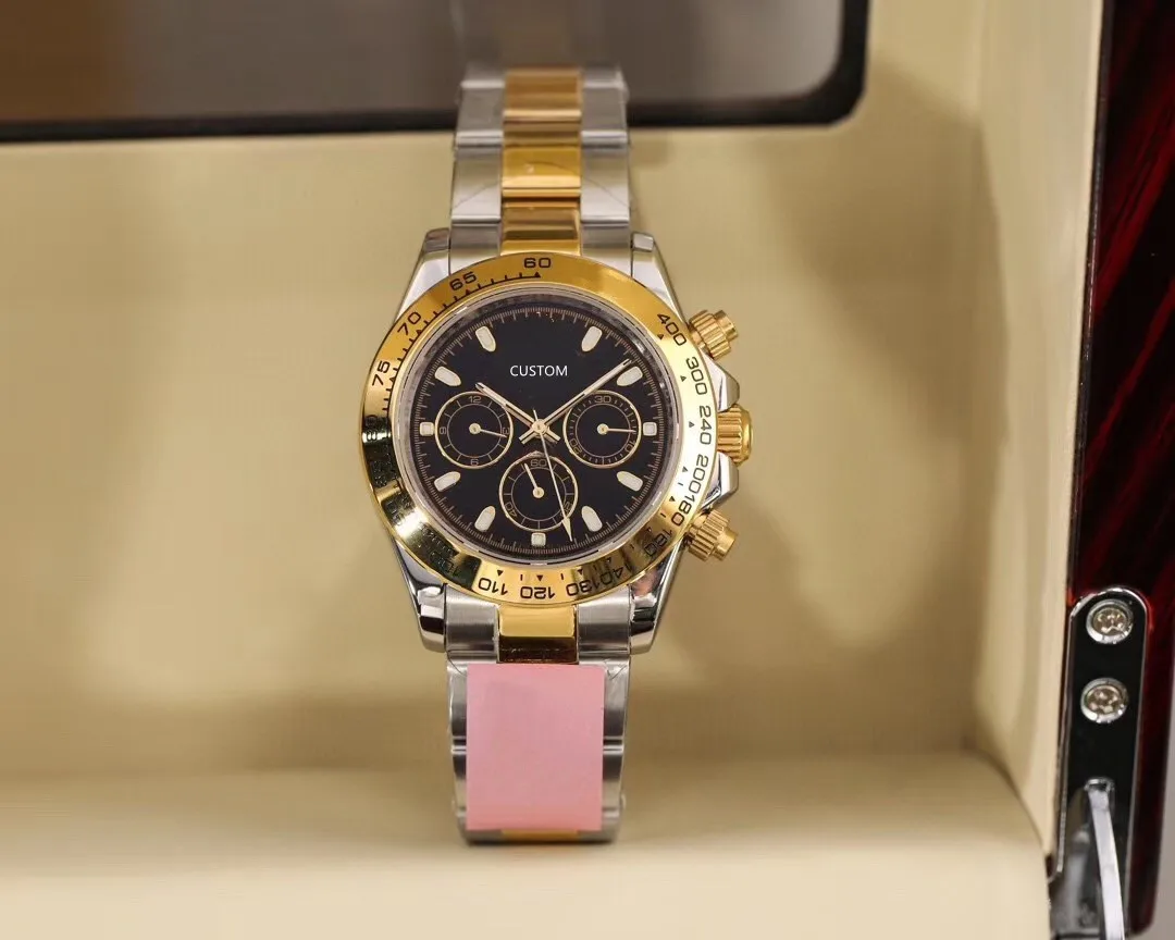 

40mm Luxury Men Watch Automatic Mechanical Watches Stainless Steel Black Gold Sapphire Glass Clock Ceramics Wristwatch ZF AAA+