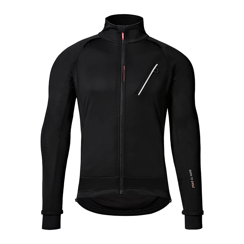 

Куртка Santic мужская велосипедная ветрозащитная, Флисовая теплая Повседневная Верхняя одежда для горных велосипедов, светоотражающий азиат...