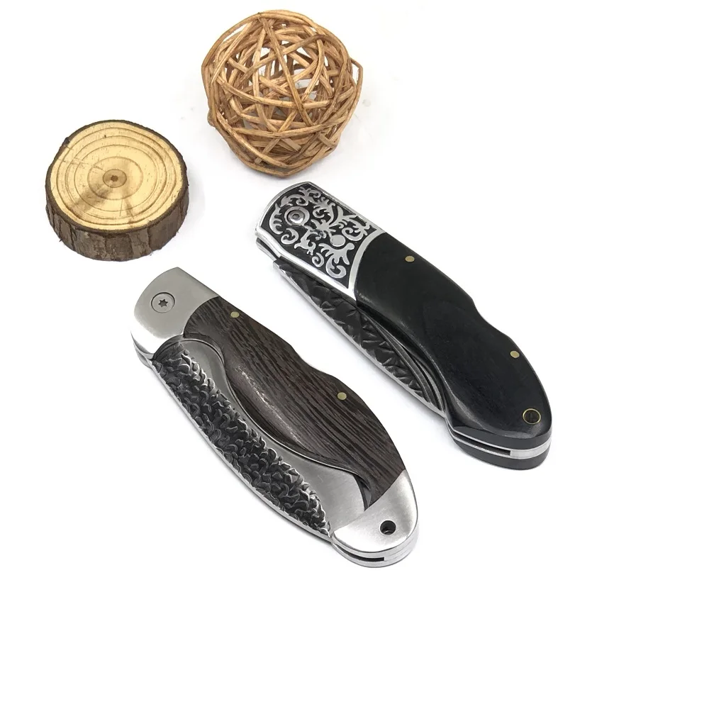 High Hardness Folding Knife Damascus Survival Tactical Pocket Wood Handle Outdoor Self-defense Hunting Knives Camping Tool | Инструменты