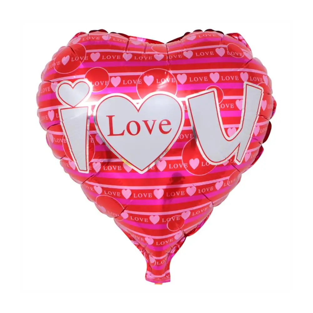 F05 1 шт 18 дюймов в форме сердца I Love You фольгированные шары сердце Свадьба День святого Валентина гелиевый воздушный шар Globos вечерние украшения - Цвет: F05