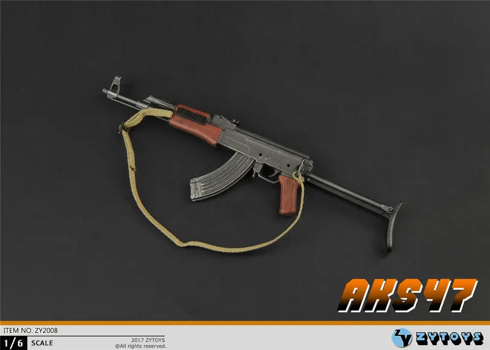 Масштаб 1:6 игрушечный пластиковый пистолет модель AKS47 аксессуары для оружия
