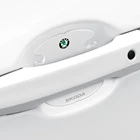 4 шт. наклейки на дверную ручку автомобиля, виниловая защитная пленка, автомобильные аксессуары для Skoda Octavia A5 A7 Fabia Superb Roomster Kodiaq