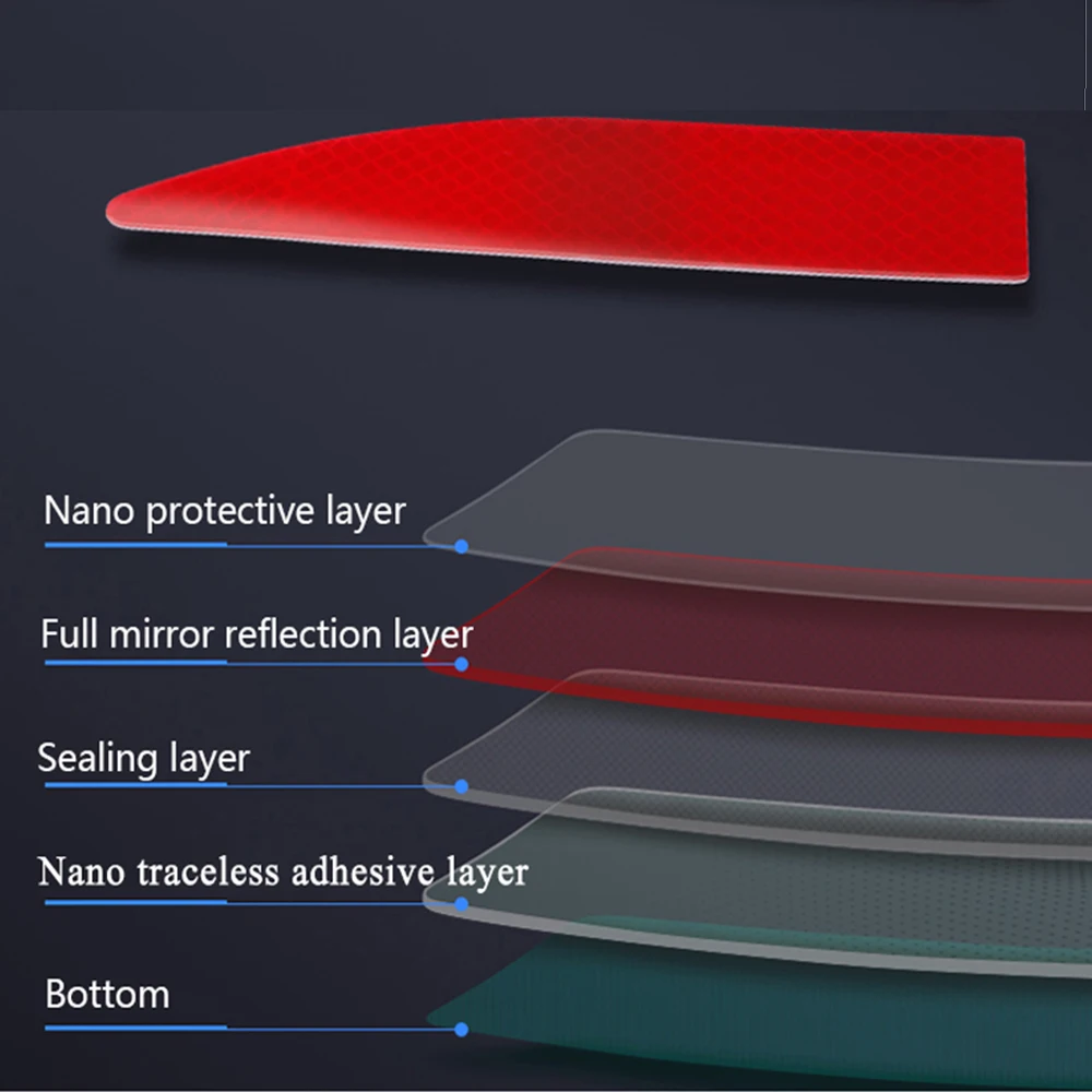 Внешняя Предупреждение ждающая лента Автомобильная отражающая наклейка для