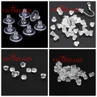 Серьги-трубки в форме пули и цветка, аксессуары для ювелирных изделий, резиновая задняя силиконовая круглая застежка для ушей, застежки для сережек-гвоздиков сделай сам