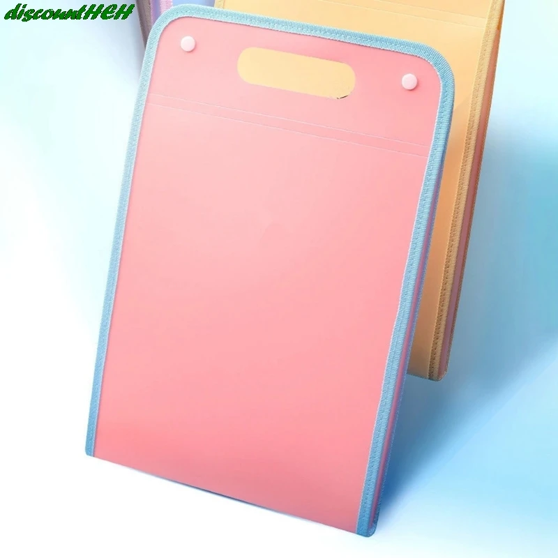 

Multi Pockets Expanding File Folder A4 Organizer Portable Business File Office Supplies Document Holder