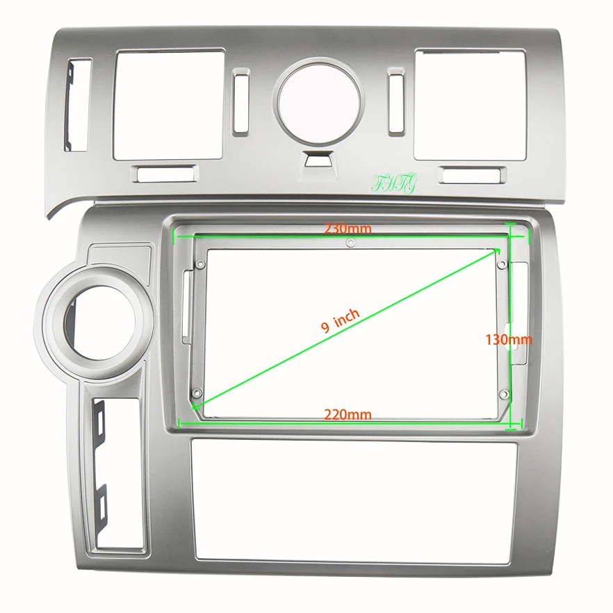 

9-дюймовый автомобильный аудио рамка GPS навигационная панель Панель автомобильный dvd Пластик рамка лицевой панели подходит для HUMMER H2 2008