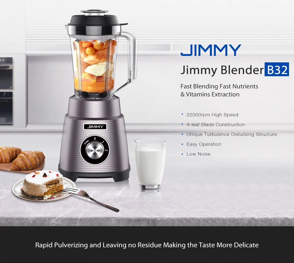 Jimmy B32 кухня 0.9л большой емкости блендер высокоскоростной двигатель пищевой безопасности машина Электрический самоочищающийся дом