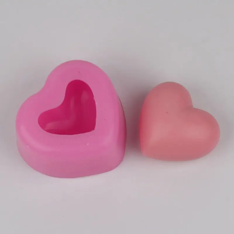 3D Love Heart Silicone Soap Mold Making Tools For DIY Fondant Cake Craft Candle Wax-Resin Handmade Wedding Party | Дом и сад