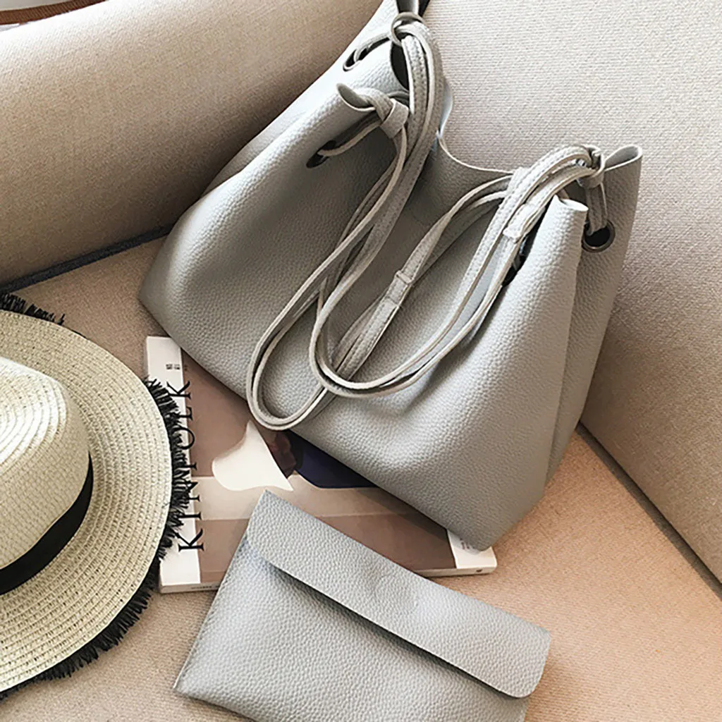 

PU Leather Two-Piece Shoulder Crossbody Bag For Women Clutch Wallet Retro Messenger Bag sac a main femme Mujer Bolsas Feminina20