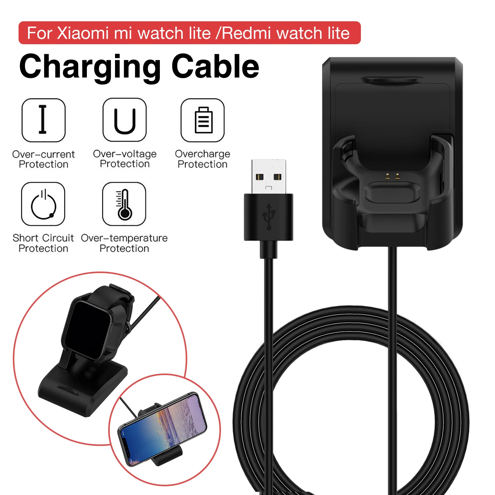 

Watch holder charger Charger Dock Replacement Charging Cradle for Redmi watch lite for xiaomi mi watch lite/redmi watch lite Hot
