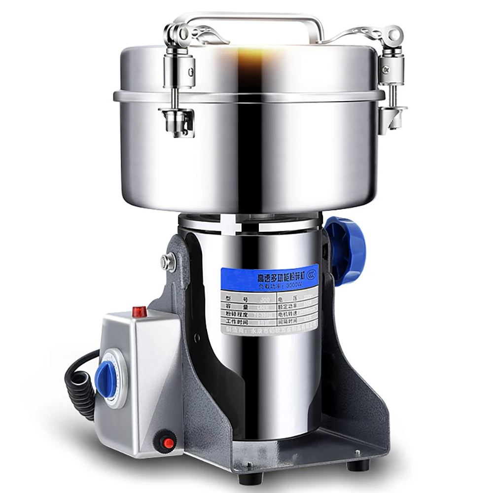 

1000G Grinder Machine Grains Electric Herbal Coffee Powder Miller Dry Food High Speed Intelligent Spices Cereals Crusher