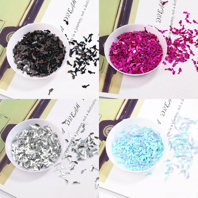 7 мм маленькие пайетки в виде дельфина сделай сам Хрустальная грязь звезда