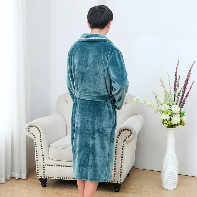 Пеньюар мужской халат для душа пижама мужское кимоно хлопковый Халат размера