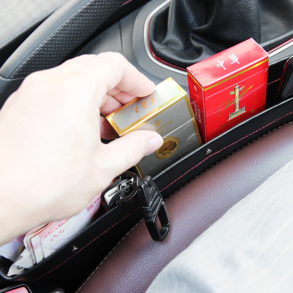 Ящик для хранения автомобильный Органайзер зазор на сиденье полиуретановый