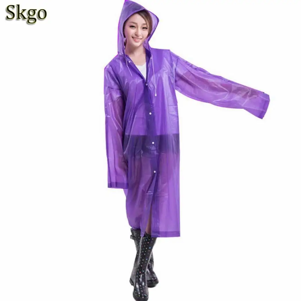Водонепроницаемый дождь взрослых путешествия длинная дождевая куртка большой
