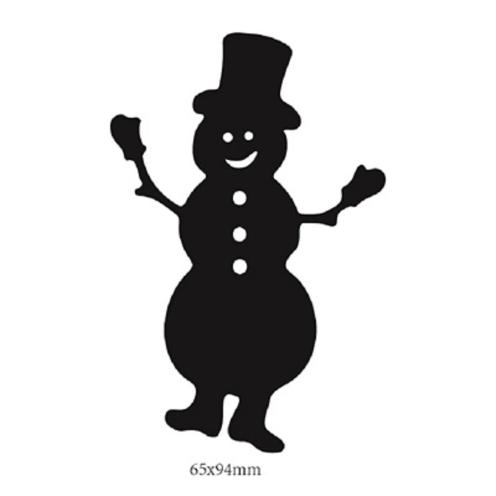 Снеговик металлические Вырубные штампы Скрапбукинг Ремесло вырубки Рождество DIY