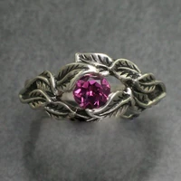 vintage purple diamond engagement wedding anniversary gift ring size 6 10
