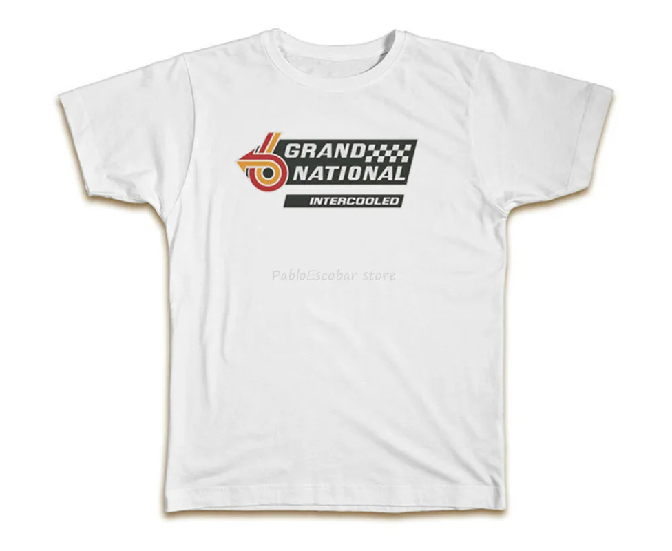 Мужская брендовая футболка летние топы тройники Grand National Custom S 3Xl новинка белая с