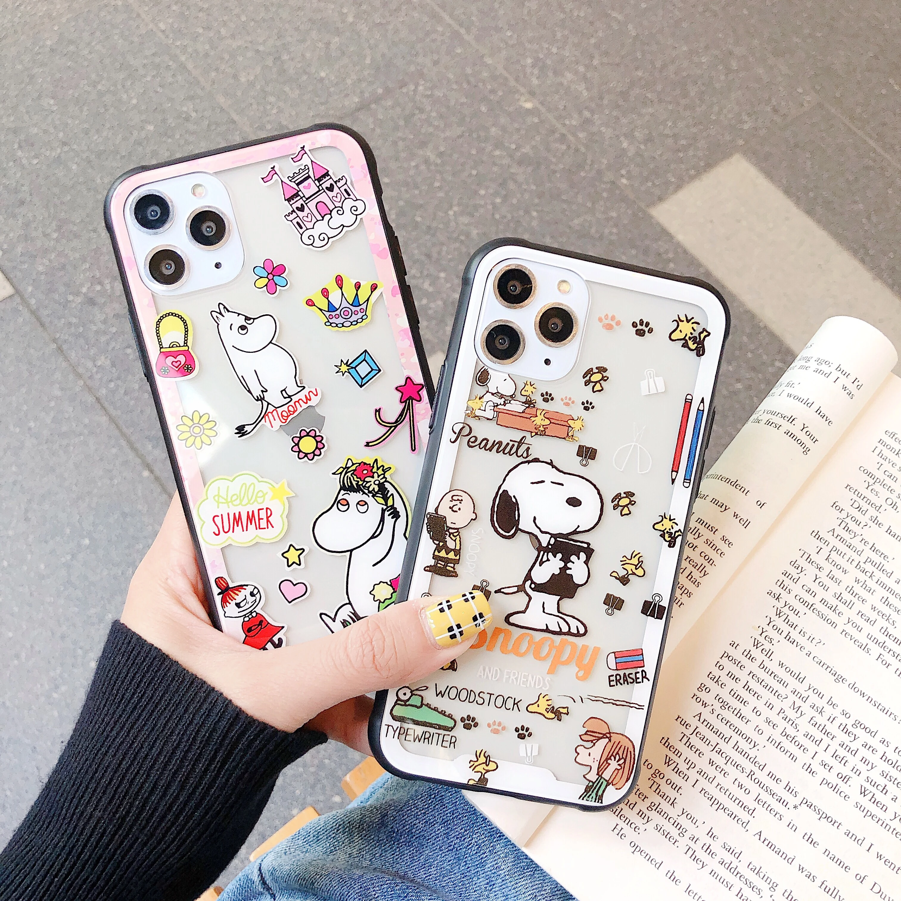 Забавный японский мобильный телефон Moomin Snoopys милый мультяшный чехол для Iphone 7 8 plus