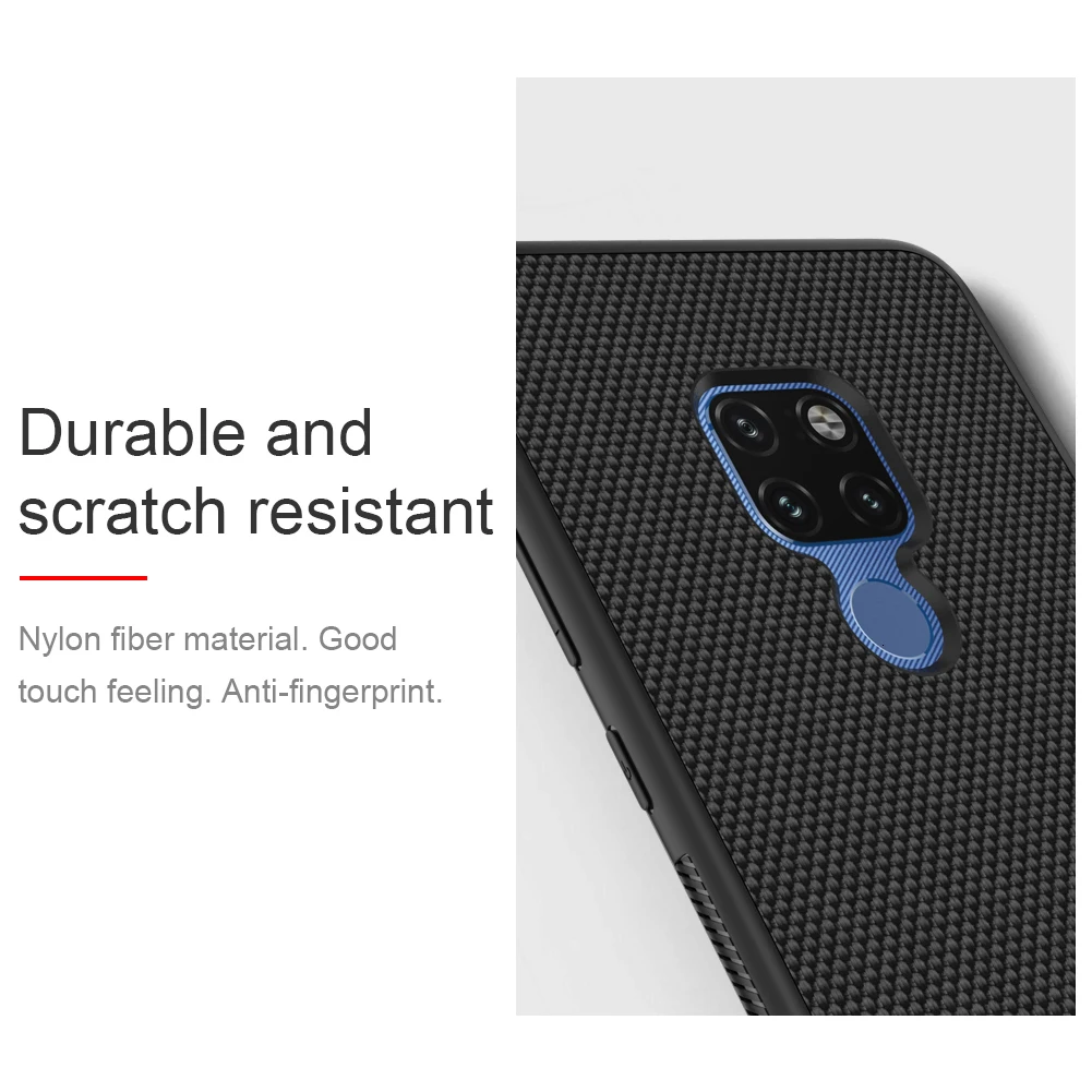 Для huawei mate 20 Pro чехол NILLKIN Текстурированный чехол из нейлонового волокна задняя крышка для huawei mate 20 прочный нескользящий тонкий и светильник