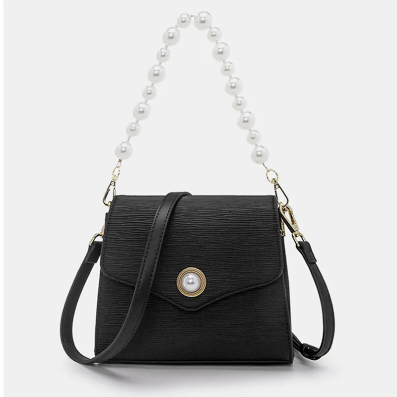 

Ladies Genuine Leather Bag New Fashion All-match High-end Diagonal Pearl Single Shoulder Bag Purses and Handbags Sac Luxe