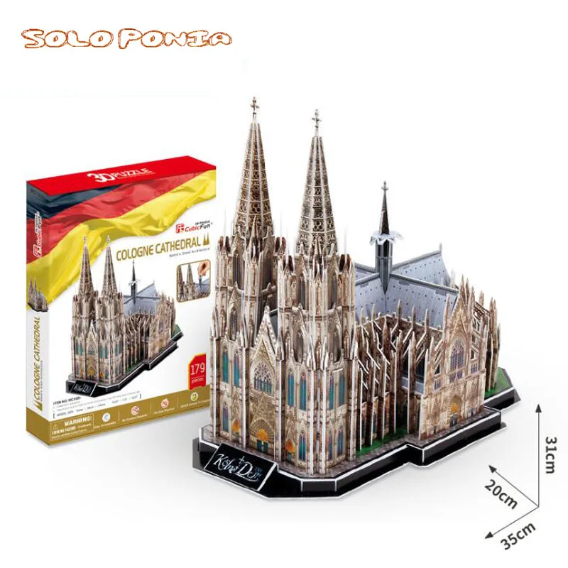 35 см картонные наборы для сборки моделей Кельнский соборный пазл Миланский собор