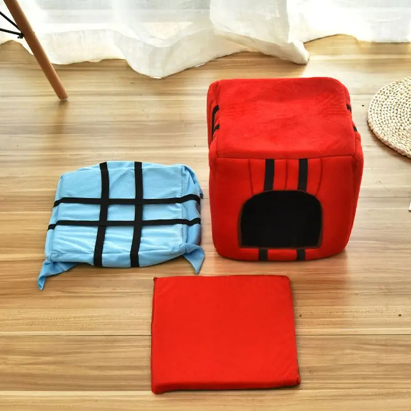 

Pet Bed Cat House Warm Cave Nest Sleeping Bed Puppy House for Cats and Small Dog LX9C