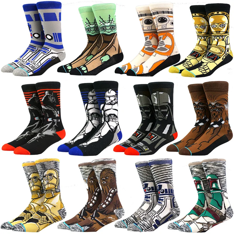 Чулки из фильма Звездные войны Классические носки для косплея Master Yoda Wookiee рыцарь