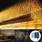 Гирлянда в виде сосулек на солнечной батарее, 6 м, 28 светодиодов