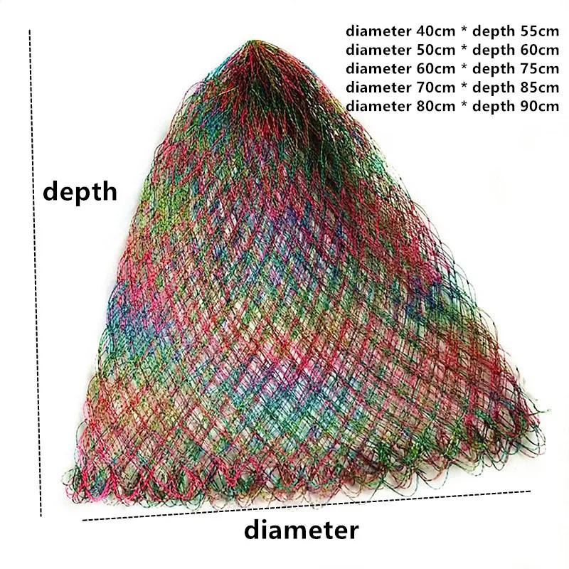 Нейлоновая рыболовная сеть с крепким диаметром 40-80 см | Спорт и развлечения