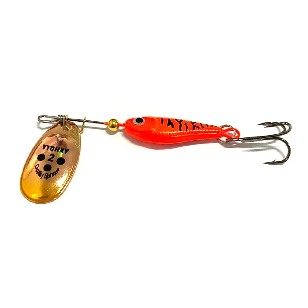 

8cm 8.5cm 9cm 11g 15g 20g Rotating Metal Spinner Fishing Lure Artificial Bait H053