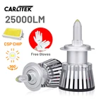 Светодиодная Автомобильная фара Carlitek H7, 360 градусов, линза проектора, 9005 лм, H8, H9, H11, светодиодные лампы для фар HB3 9006, HB4 6000, автомобильные фары K