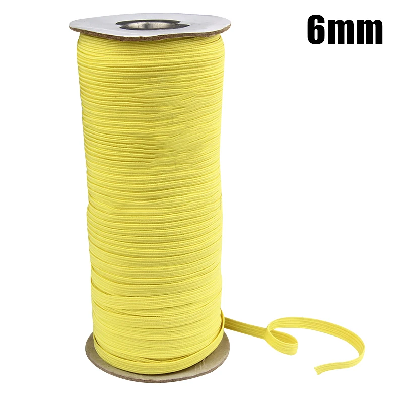 

Face Cover Rope DIY Woven Elastic Band Latex Knitting Band Sewing Crafting 100/160yard C44