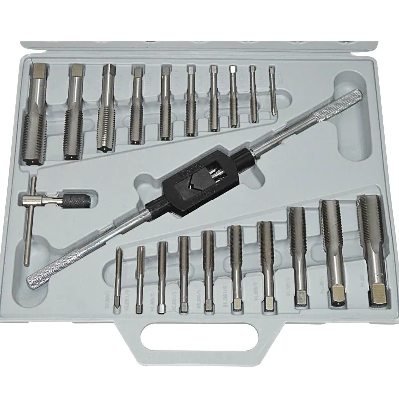 Наборы метчиков и штампов 45 шт./компл. 1/4 1 дюйм набор для ручных винтов инструмент