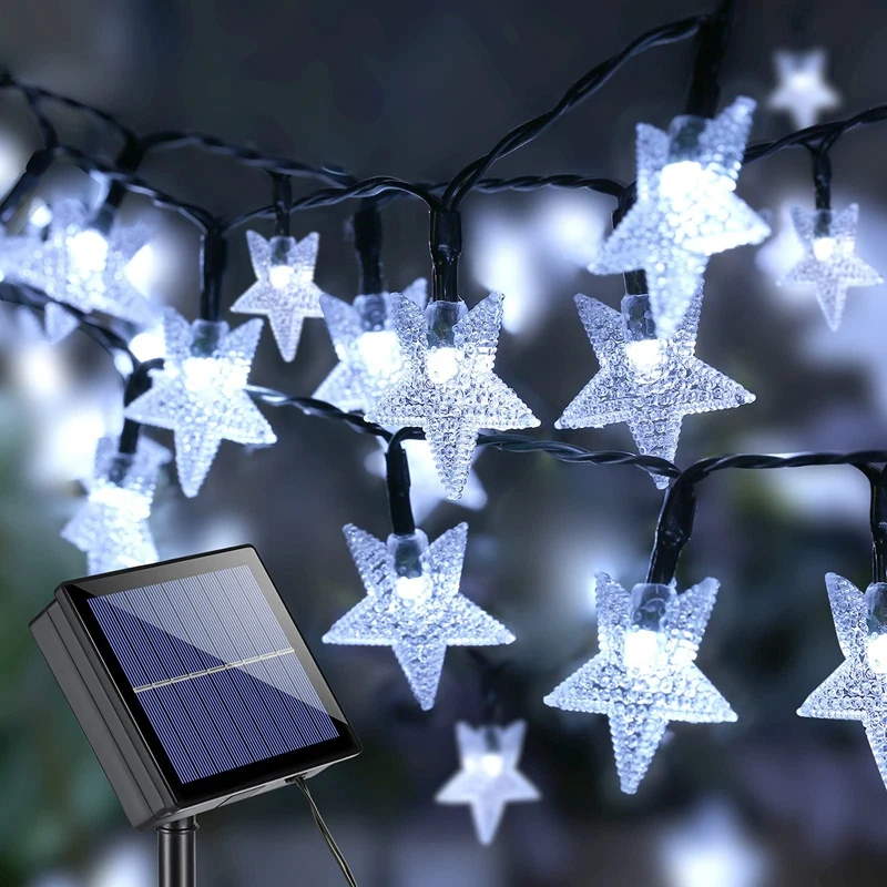 

Star Solar String Lights 100 LED 8 Modes Waterproof Solar Fairy Light Star Twinkle Light For Party Garden Home Decor