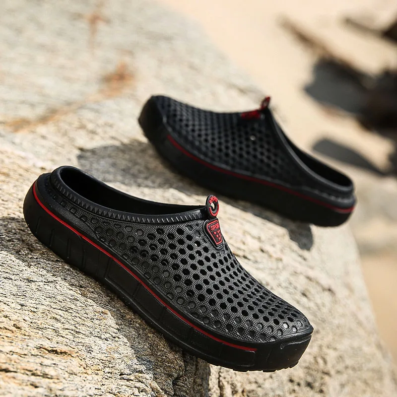 Сандалии мужские легкие для сада и пляжа классические шлепанцы воды садовая