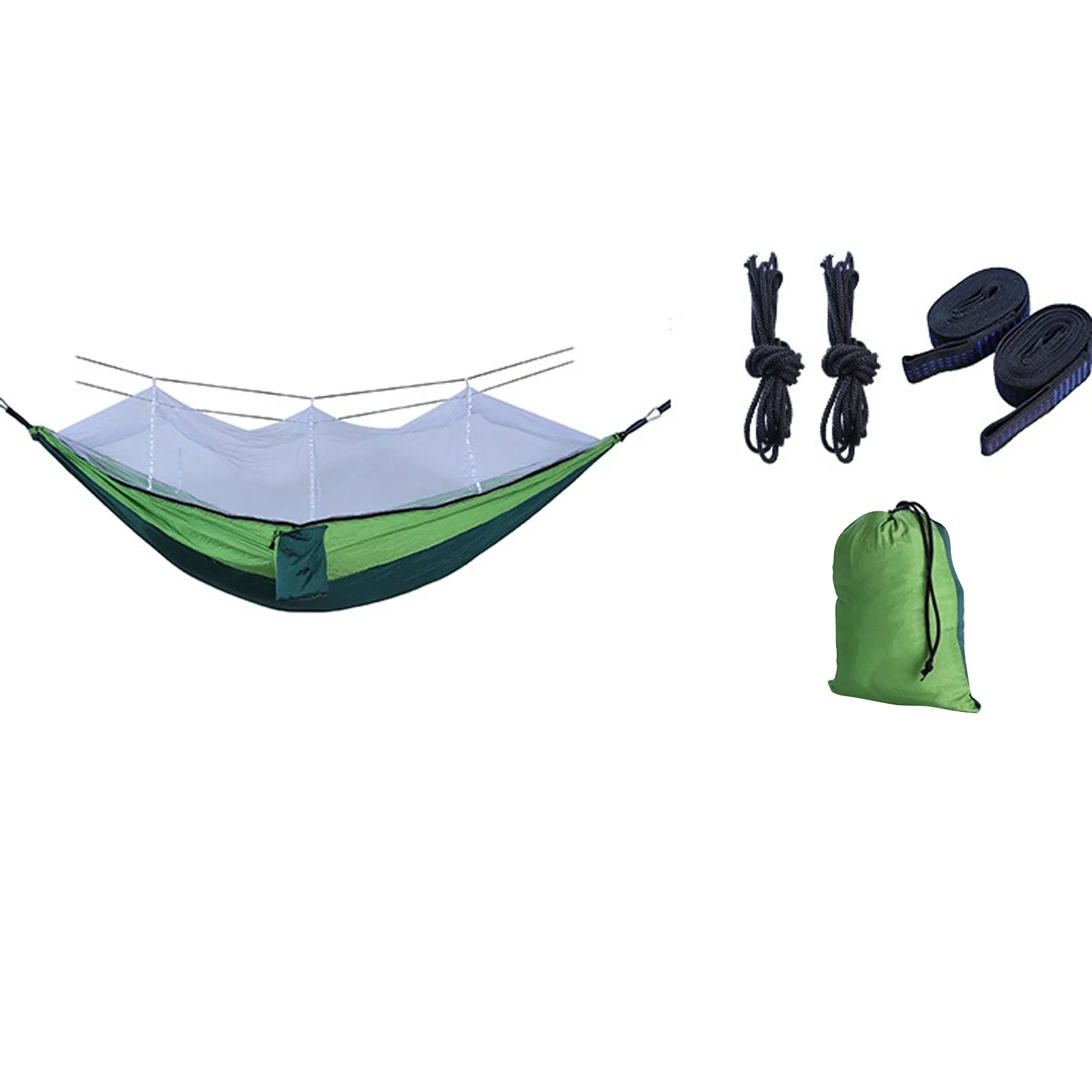 

210T Nylon Hammocks Outdoor Camping Anti-Mosquito Hammocks Supplies Portable outdoor camping swing Parachute Fabric Sleep