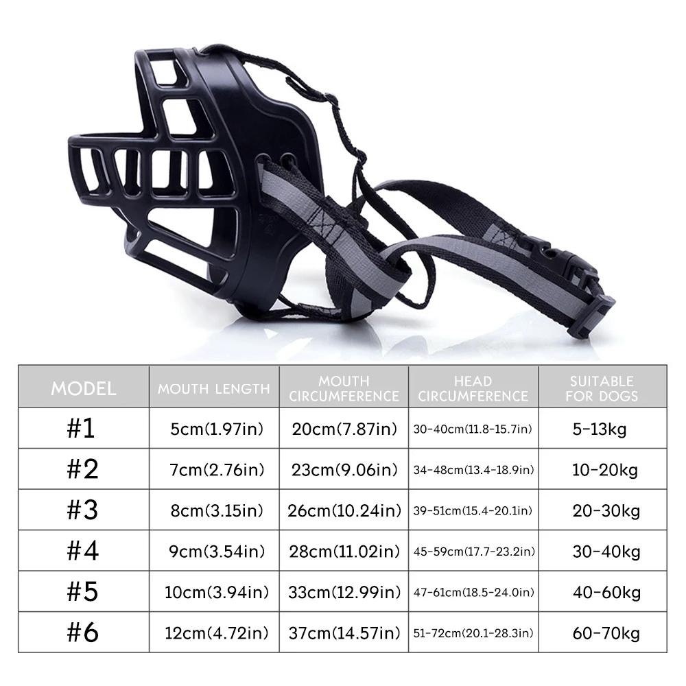 

Adjustable Dog Anti Bark Biting Muzzles Mask Soft Dog Muzzle Mouth Mask Nylon Rubber Anti Bite Muzzle For Dog Pet Supplies