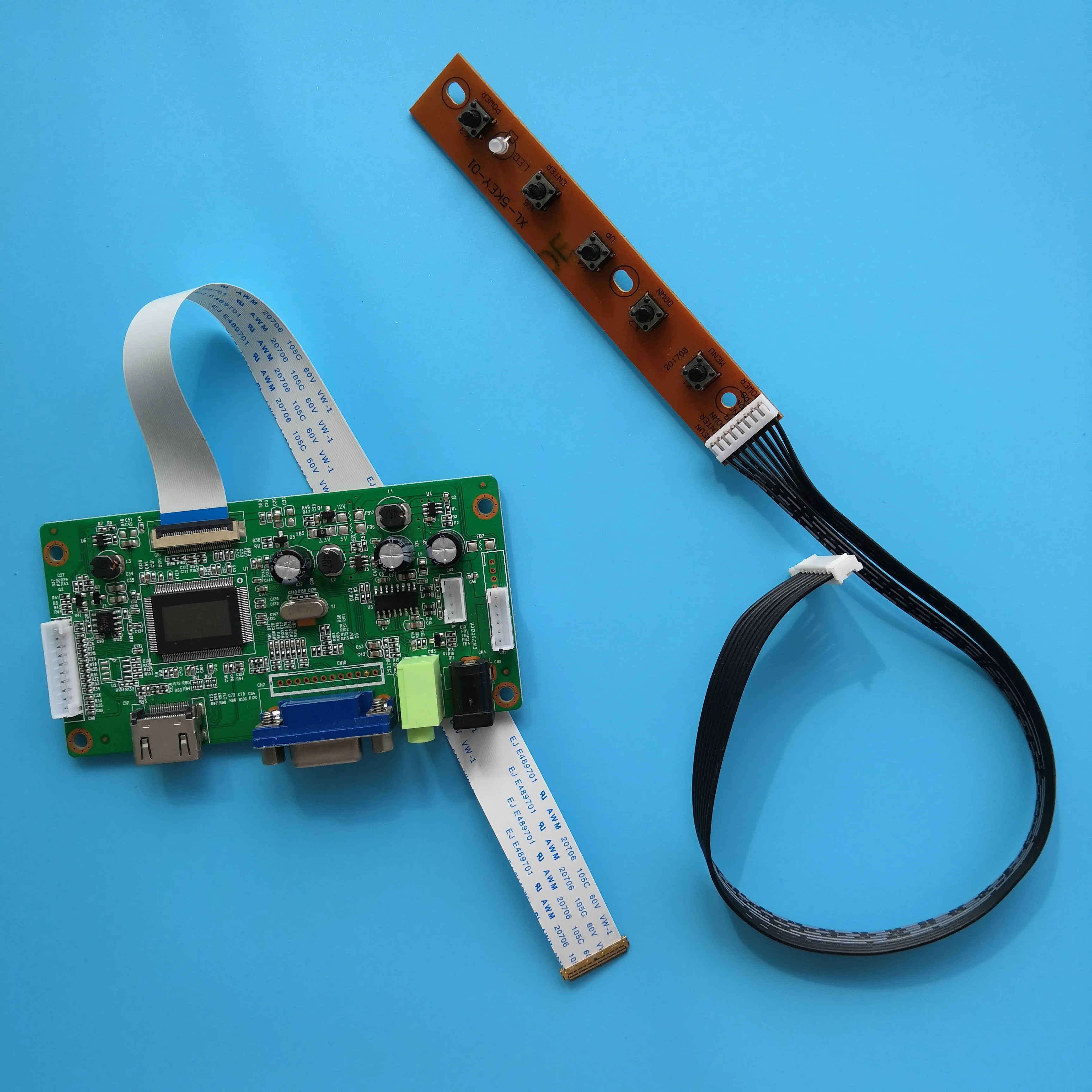 

for LP156WHU-TPH1 LCD DRIVER 15.6" 30Pin EDP LED KIT VGA Controller board DIY monitor SCREEN display 1366×768