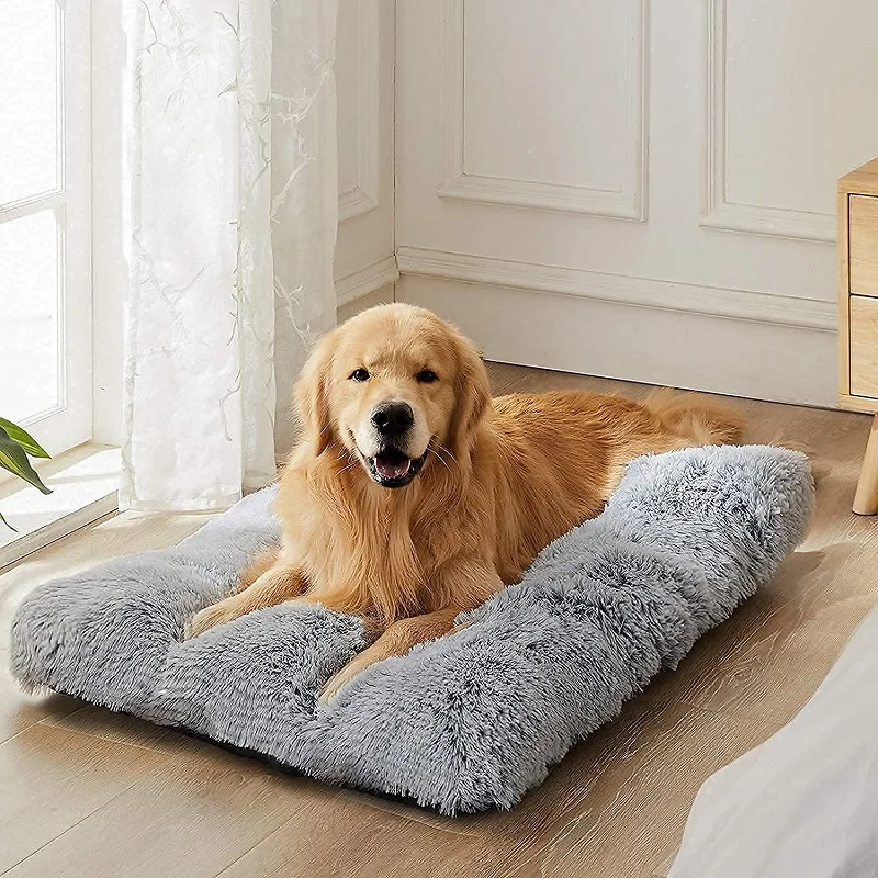 

Dog Bed New Style Winter Warm Long Plush Bed Cushion CoverPlush mat, thick, warm, sleeping mat for dogs and cats