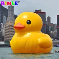 outdoor water advertising inflatable yellow duck giant airtight pvc rubber duck for commercial promotion shipping by sea us only