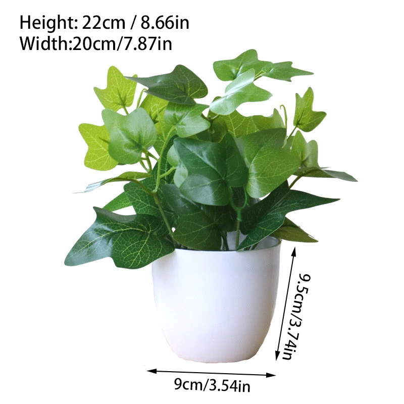 Искусственные листья Персидского укропа 22 см бонсай белый Комнатные растения