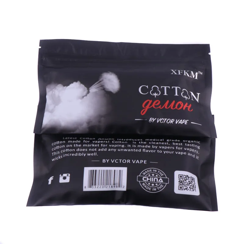 

Devil 5/10 Bags RDA Cotton XFKM Cotton for RBA RDA DIY Coil Atomizer Cotton Bacon Cleaning Organic Cotton
