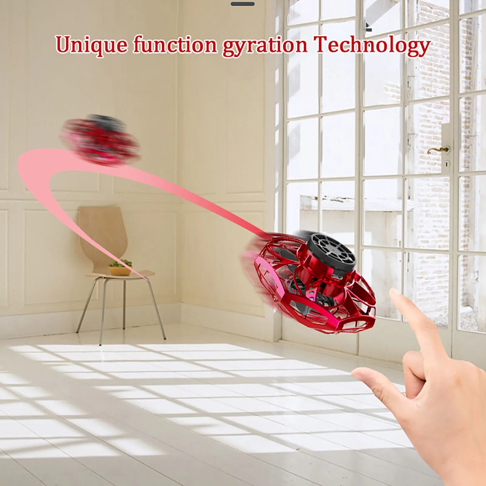 

Fidget Spinner Full Cover 3D Rolling induzione Drone Quadcopter Toy RTF modalit senza testa Hover classico giocattolo interatti