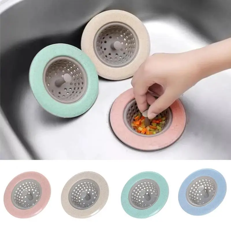 

Household Kitchen Sink Filter Shower Drain Hair Catcher Strainer Drain Anti-clogging Stopper Cover Bathroom Sink Universal V5O8