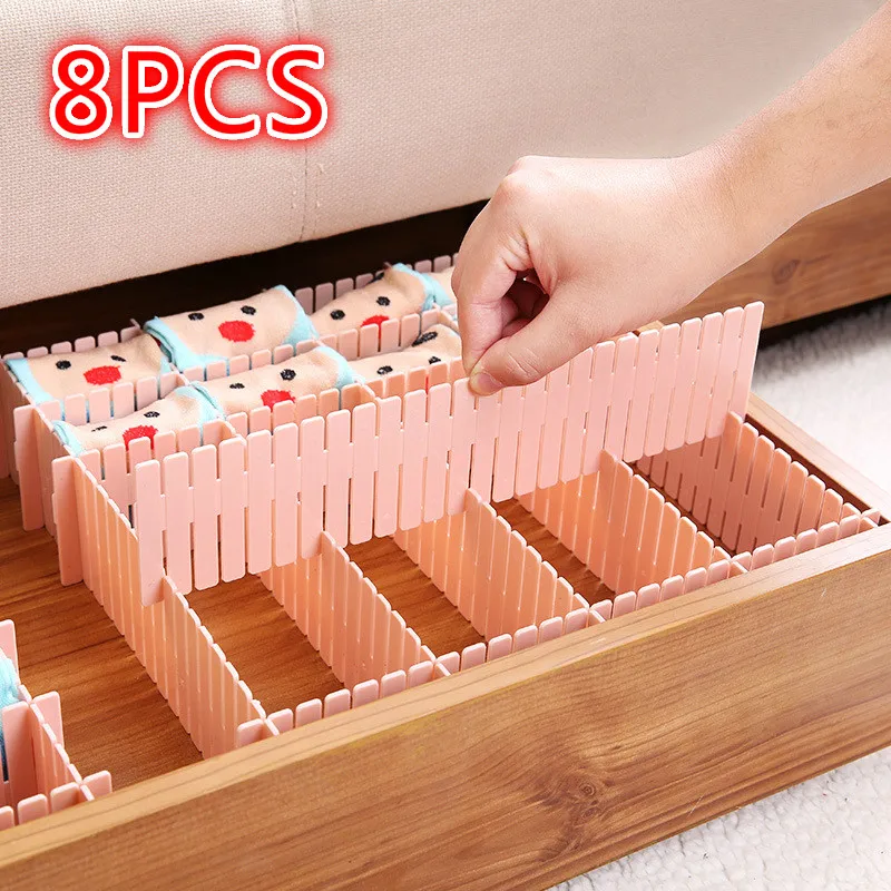 8 шт. DIY Пластик ящик с сеткой делитель органайзер для хранения бытовых утолщение