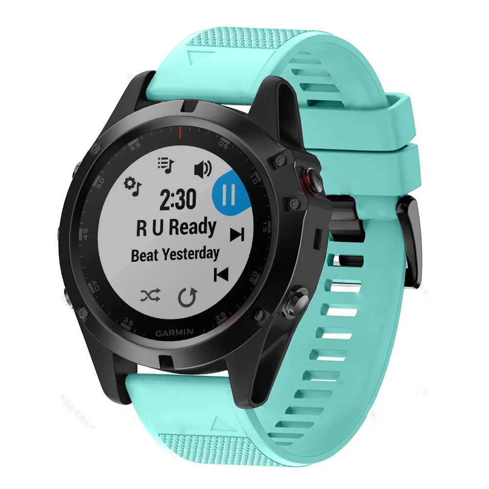 26 22 20 мм ремешок для часов Garmin Fenix 6X5X6 5 6S 5S Plus 3 HR часы Quick Release силиконовый