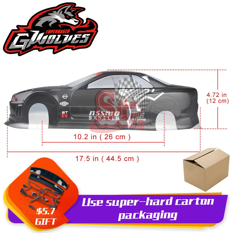 37 видов 1/10 RC автомобиль 195/190 мм ПВХ Окрашенный корпус с хвостом для 1:10 RC хобби гоночный Дрифт автомобиль hsp yokomo hpi ZD TAMIYA