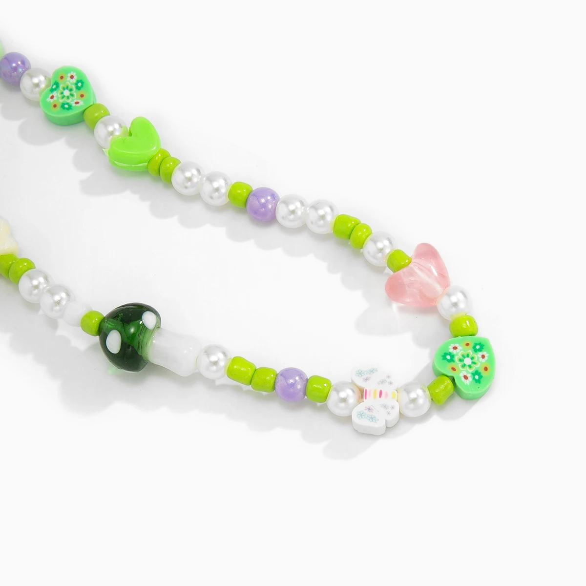 2021 new ins trendy colorful beads chain mobile phone chain anti lost handmade acrylic cord lanyard for women jewelry stochastic free global shipping