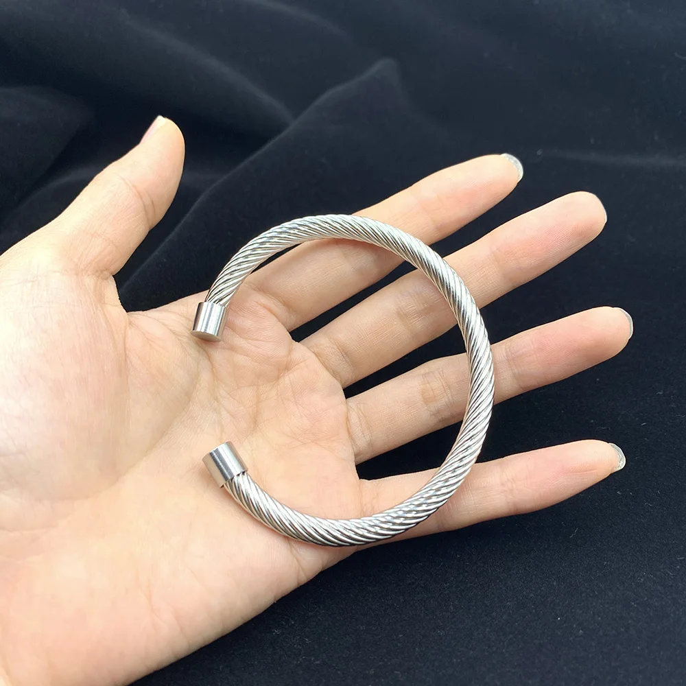 Регулируемые браслеты-манжеты из нержавеющей стали браслеты с сеткой эластичный